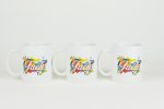 Set of 3 Fuck mugs Quilling By Kath