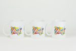 Set of 3 Fuck mugs Quilling By Kath