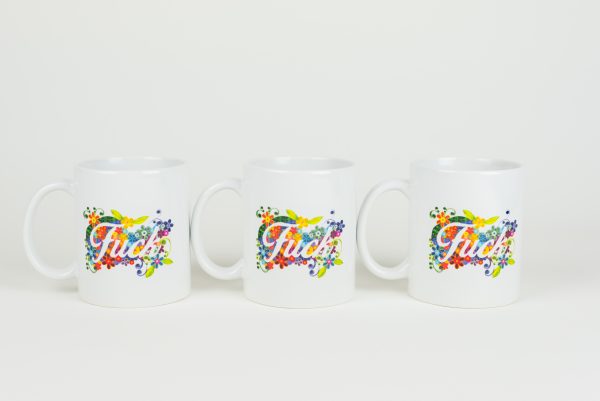 Set of 3 Fuck mugs Quilling By Kath