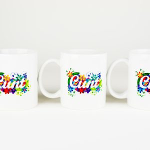 Set of 3 cunt mugs Quilling By Kath