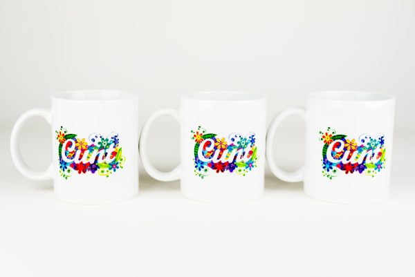 Set of 3 cunt mugs Quilling By Kath