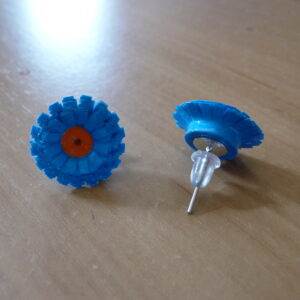 Earrings B Blue Orange