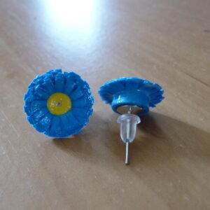 Earrings B Blue Yellow