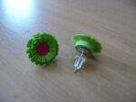 Earrings Lime Green B Pink