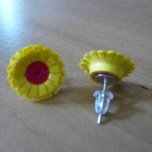 Yellow B Pink Earrings