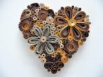 Flower Heart Natural Quilling By Kath