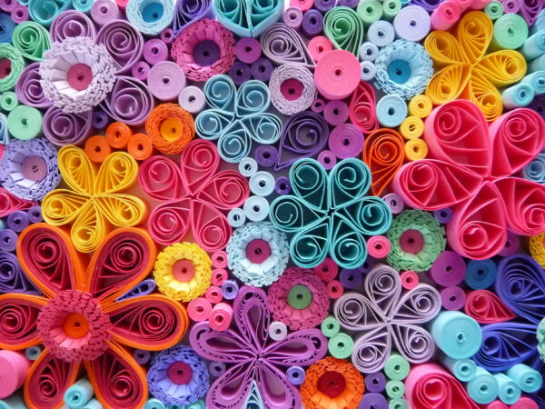 Bright Flowers Quilling By Kath