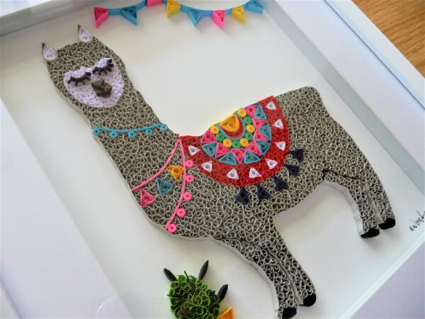 Llama Quilling By Kath