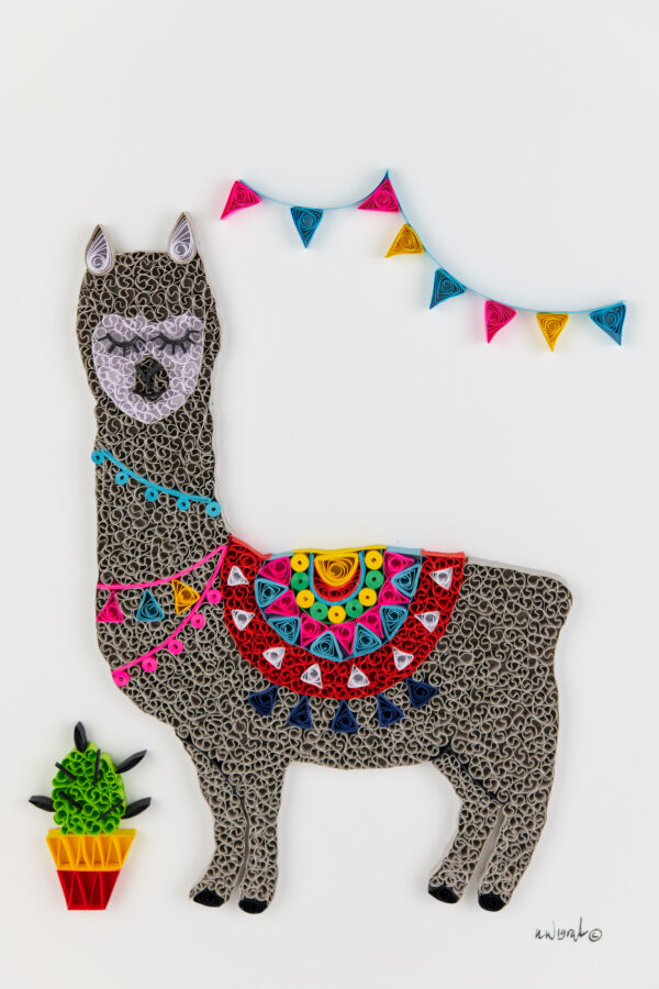 Lovley Llama Quilling By Kath 1