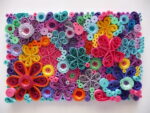 Multi coloured flowers Quilling By Kath