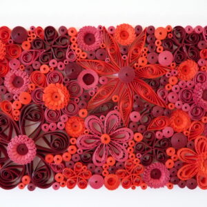 Quilled Red Flowers Quilling By Kath