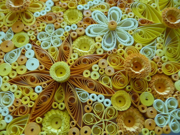 Yellow Flowers Quilling By Kath